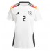 Camiseta Alemania Antonio Rudiger #2 Primera Equipación Eurocopa 2024 manga corta